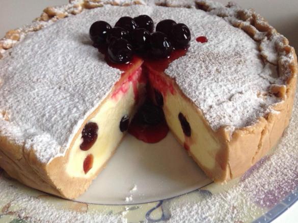 Torta semifreddo crema e amarene