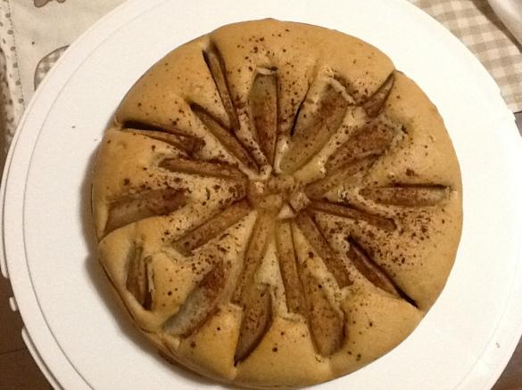 Torta di pere senza uova e burro