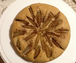 Torta di pere senza uova e burro