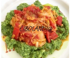 SOGLIOLA STUFATA E CREMA DI BROCCOLI