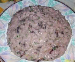 riso con radicchio e taleggio