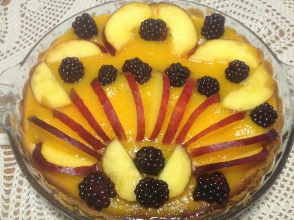 Cheesecake alle pesche