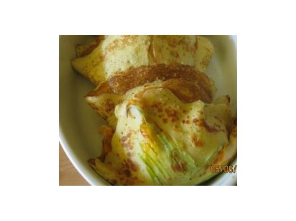 Crespelle in fiore di zucchine