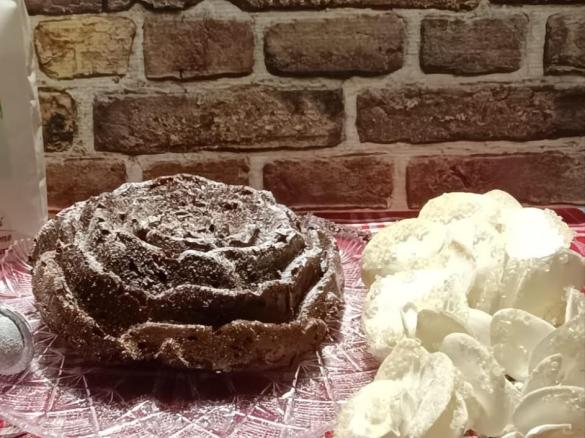 TORTA CON FARINA DI FARRO INTEGRALE E LIQUIRIZIA