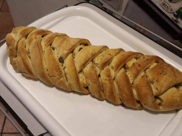 Treccia dolce vegana alle mele