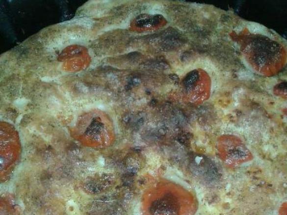Focaccia con patata cruda