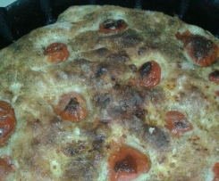 Focaccia con patata cruda