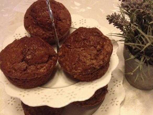 Muffin cioccolato e pera senza glutine e latte