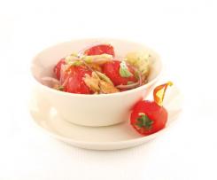 Panzanella con pomodorini al vapore