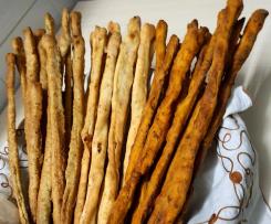 Grissini aromatizzati con esubero