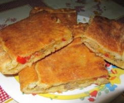 SCACCIATA CON SALSICCIA E PORCINI