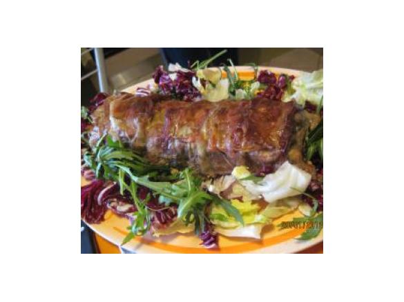 Polpettone a strati con carciofi, scamorza e speck (dedicato alla mia mamma)