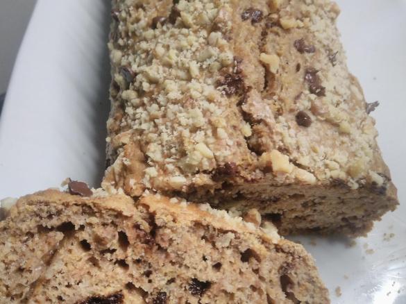 Plumcake zucca,noci e gocce di cioccolato