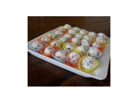 Palline cocco, ricotta e cioccolato