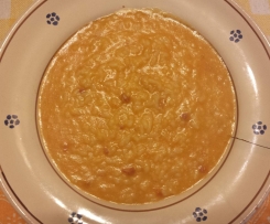 risotto con crema di zucca e pancetta affumicata 