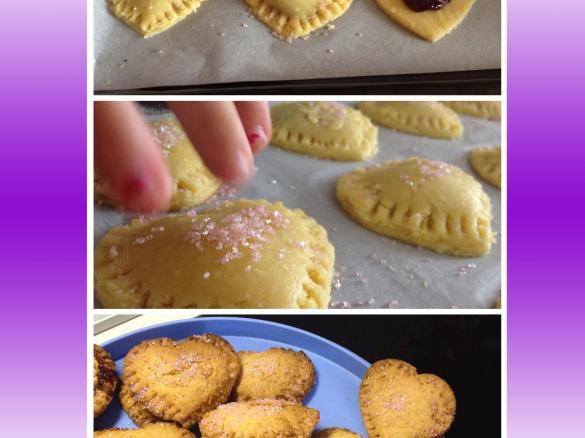 CUORI DI FROLLA CON MARMELLATA