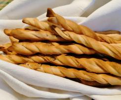 Grissini con esubero di licoli (pasta madre liquida)