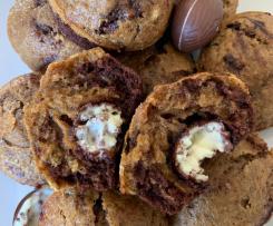 Muffins variegati al caffé con sorpresa