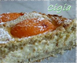 Crostata di albicocche con frolla di mandorle e menta
