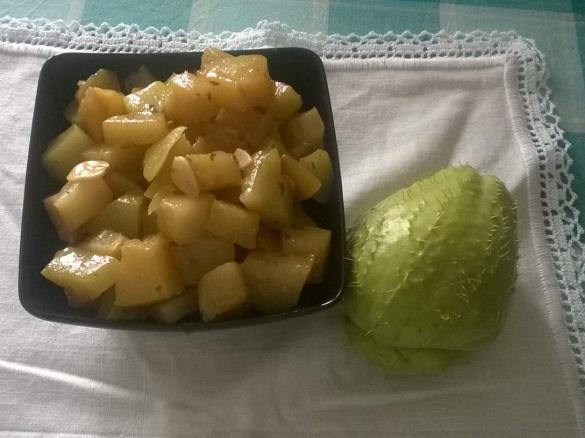 ZUCCA CON LE SPINE STUFATA