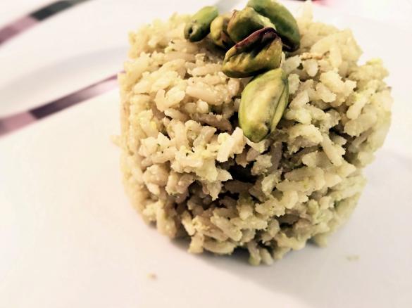 Riso integrale al pesto di pistacchi_contest San Valentino
