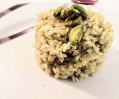 Riso integrale al pesto di pistacchi_contest San Valentino