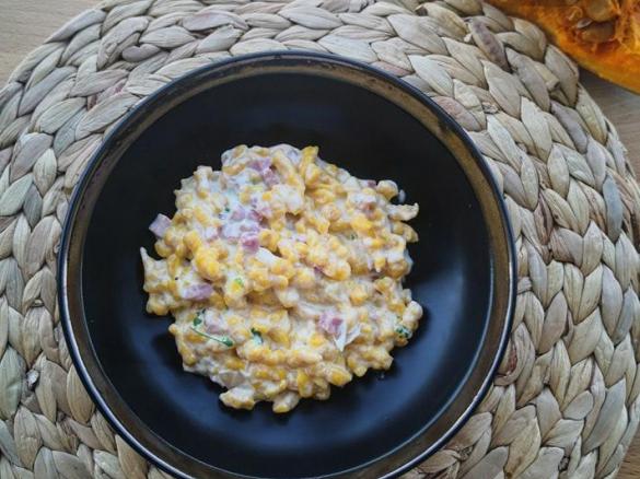 SPATZLE DI ZUCCA CON PANNA E PROSCIUTTO