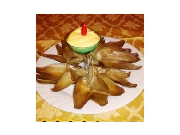 fior di carciofo con salsa piripiri