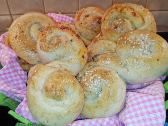 Chiocciole semintegrali farcite alla calabrese - contest pic nic