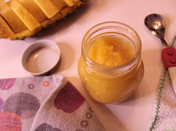 Purea di Ananas (frutta frullata senza zucchero) - contest ricette per bambini