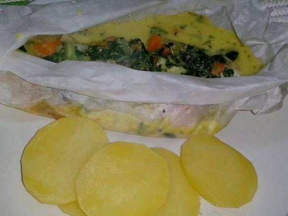 Merluzzo al vapore con verdure miste