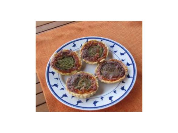 Miniquiche al pesto