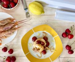 Gamberoni con ciliegie sottovuoto - CONTEST CILIEGIE -