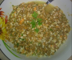 insalata di lenticchie e caprino