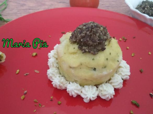 TORTINI DI MERLUZZO CON PESTO DI OLIVE ~ contest monoporzione Varoma ~
