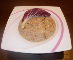 Risotto al radicchio rosso e scamorza