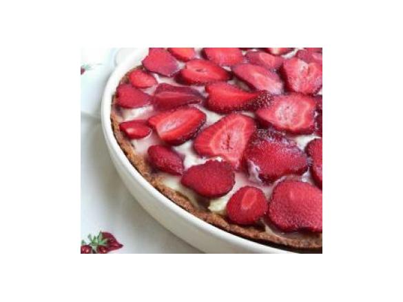 crostata di fragole con crema al limone