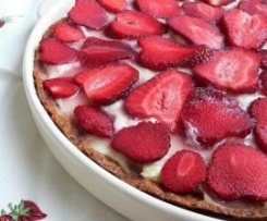 crostata di fragole con crema al limone