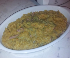 "Lenticchiotto" allo speck e carciofi