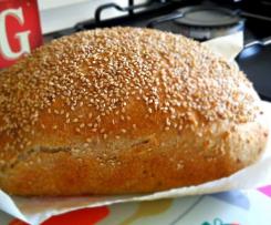 Pane Integrale ai Fiocchi d'avena, Noci e Mandorle con Lievito Madre