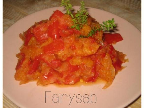 Contorno light Mela, Peperone & Cipolla (contest contorni di verdure)