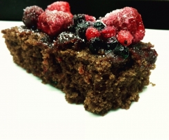 Torta cioccolato e frutti di bosco con farina di riso (contest torte veloci)