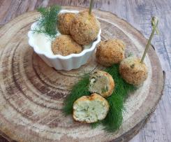 Polpettine con asparagi e petto di tacchino con salsa al pecorino