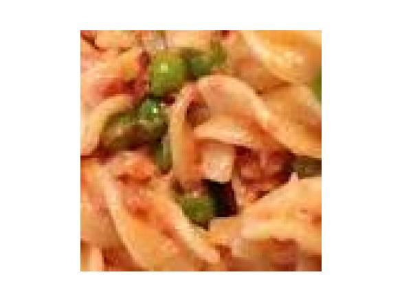 Pasta piselli e crudo