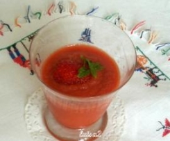 Crema dessert carote e fragole