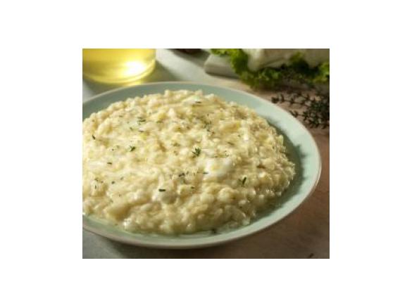 Risotto lardo e crescenza al miele