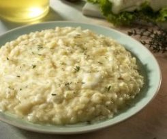 Risotto lardo e crescenza al miele
