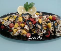 PIATTO FREDDO DI PESCE CON CITRONETTE AL BASILICO ~contest primi e piatti freddi di pesce~