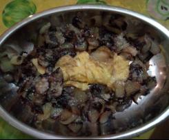 Frittatina arrotolata formaggio ,radicchio e noci - contest secondi e contorni