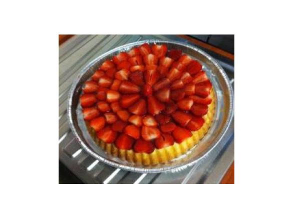 Crostata morbida al cioccolato bianco e fragole